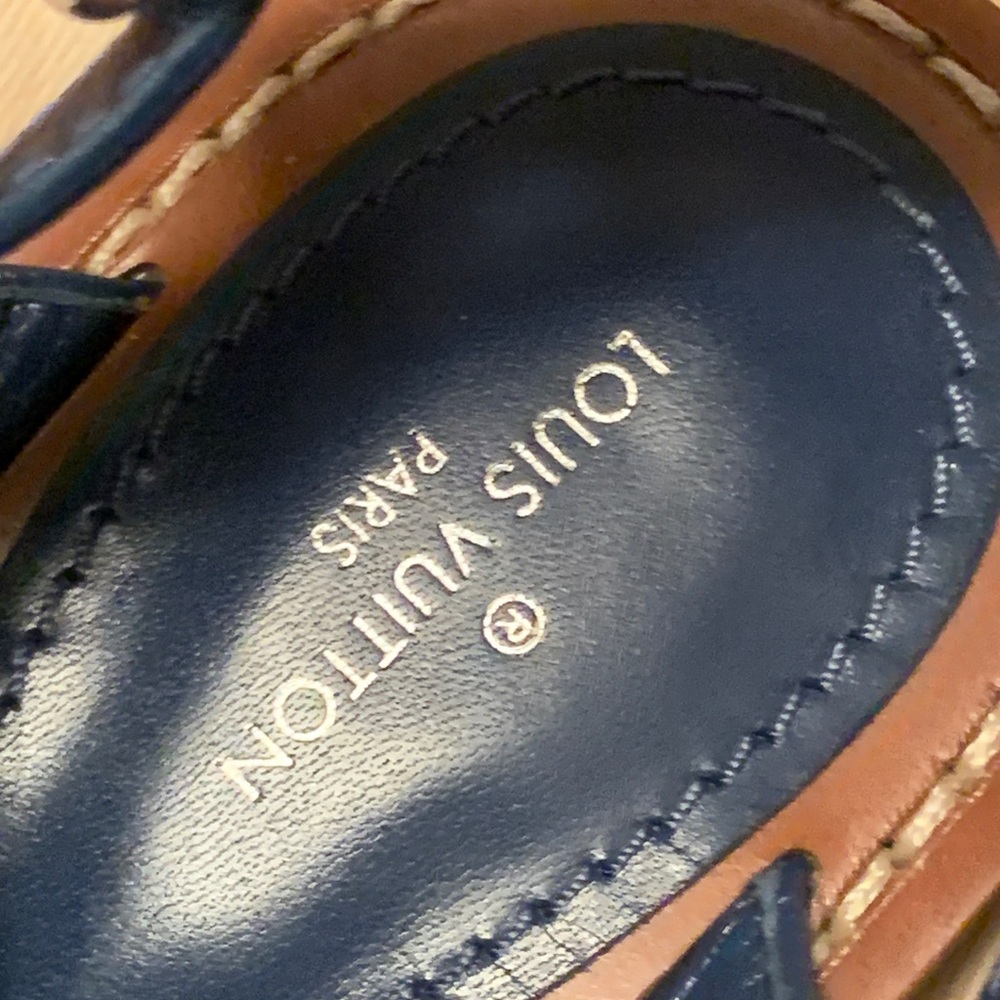 Rare brand new authentic denim collection Louis Vuitton sandals size 37 ( US 7) - Picture 9 of 17